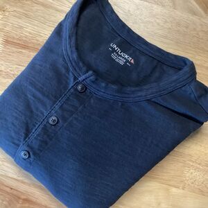 Mens UNTUCKit Long Sleeved Henley 2XL